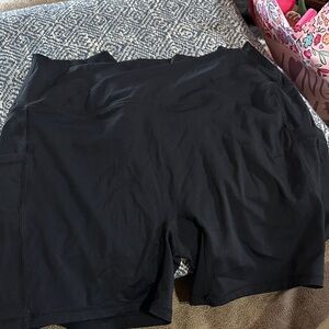 Black High-Waisted Shorts
